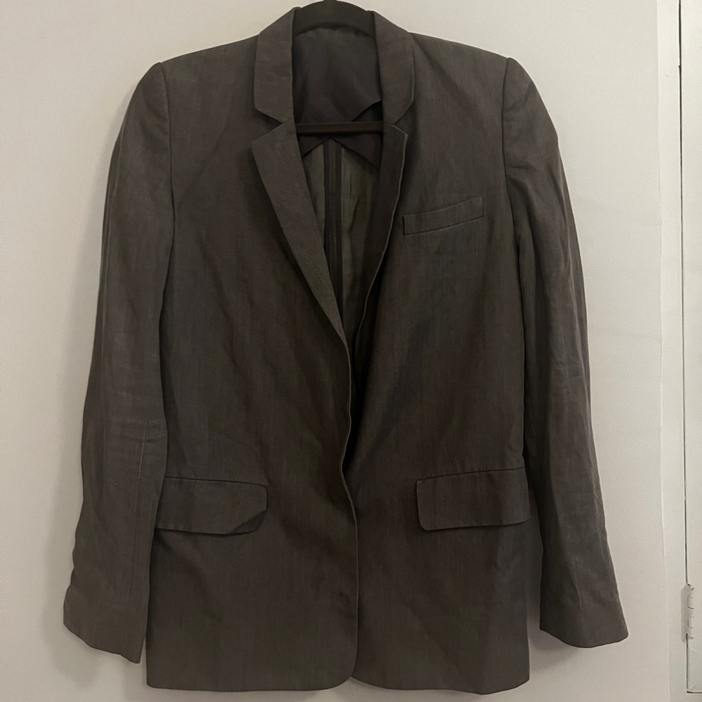 Acne Studios Blake Grey Denim Blazer